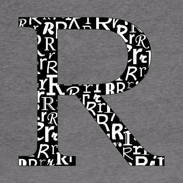 R Filled - Typography by gillianembers